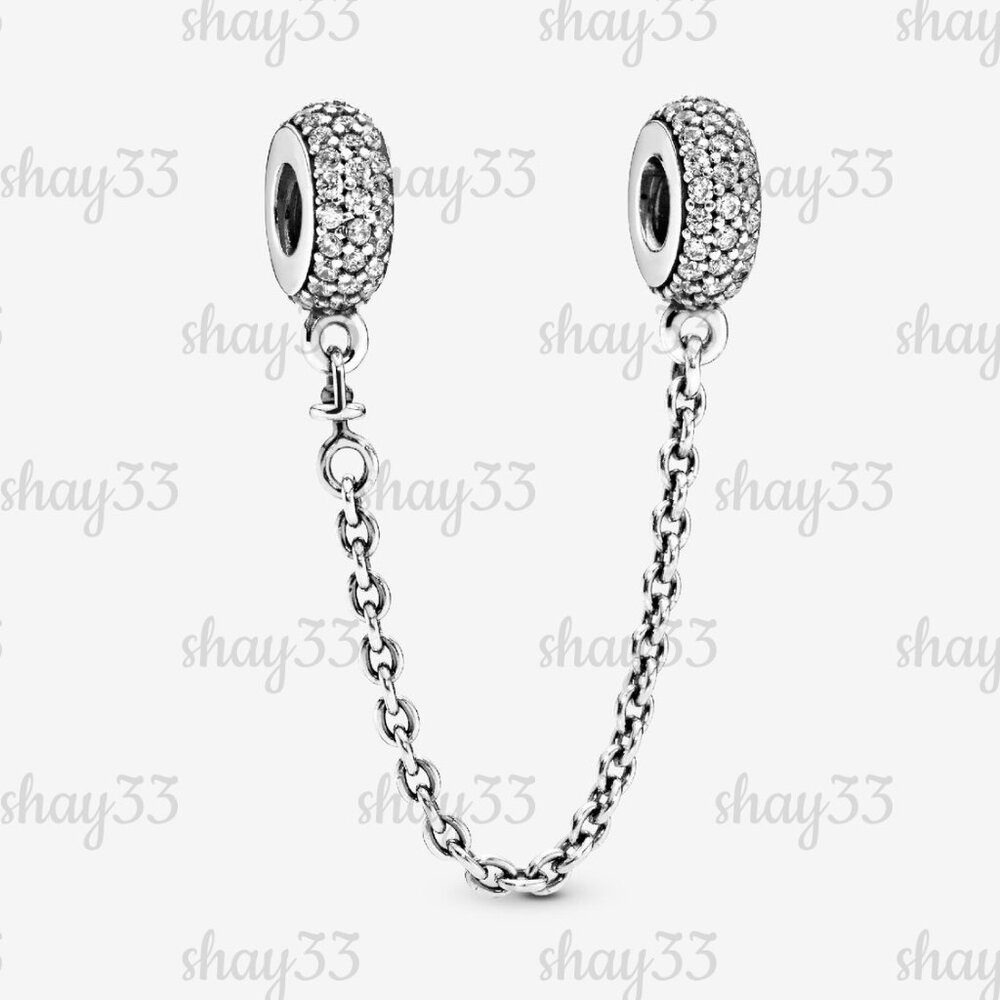 Pandora Sparkling Pavé Safety Chain Charm